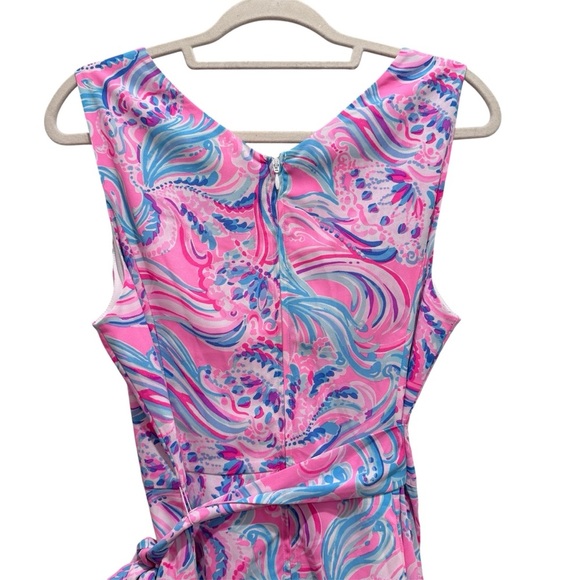 Lilly Pulitzer Joselyn Faux Wrap Dress Prosecco Pink Don’t Be Jelly Resort Sz 12 - Picture 9 of 15